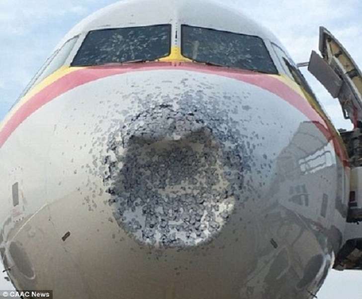 Supposed hail stones impact China
