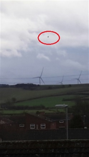 UFO Near Rotherham Wind Farm Christmas Day 2017