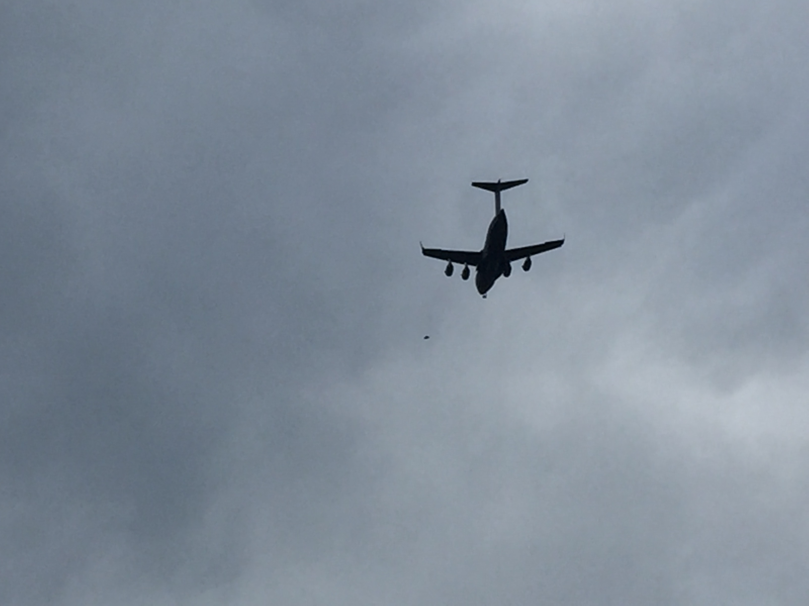 Plane and unidentified flying object