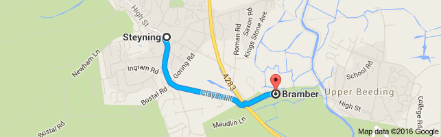 Google Map Steyning Bramber
