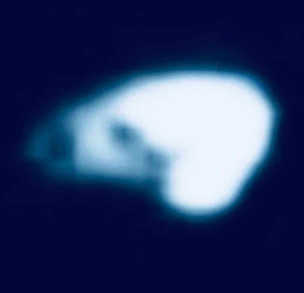Cropped and enlarged