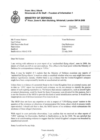 News - UFO letter