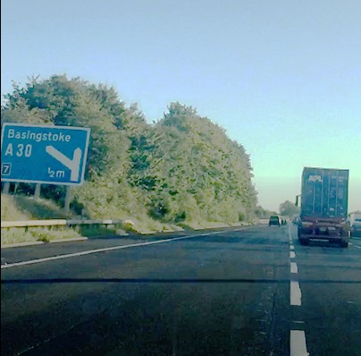 Basingstoke road sign